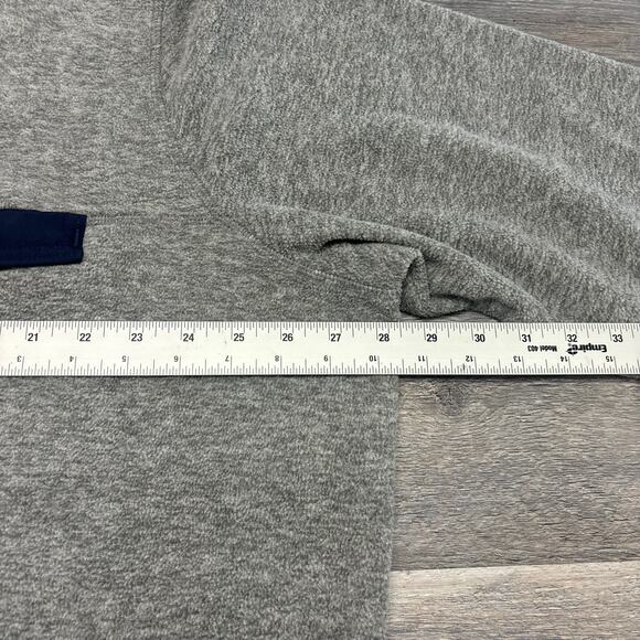 Eddie Bauer Heather Gray Mens 2XL 1/4 Snap Hiking Pullover Fleece Jacket EUC - Picture 8 of 10